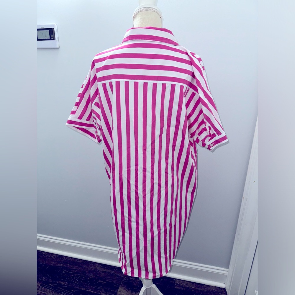 Striped Shirt Dress - Picture 6 of 8